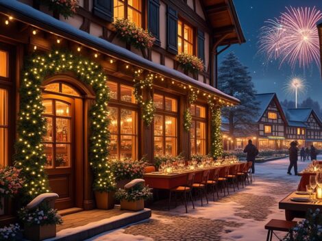fêtez le nouvel an en alsace avec une soirée festive inoubliable et une nuit confortable à l'hôtel. profitez d'une ambiance chaleureuse et des traditions alsaciennes pour bien commencer l'année.